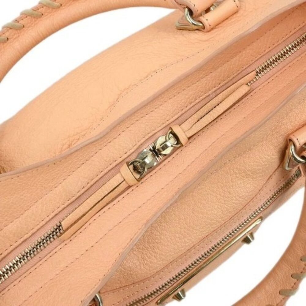 Balenciaga Pink Metallic Edge Classic City Handbag - Picture 7 of 10